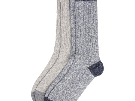 Rockport Men SOCKS LT WEIGHT MARLED CREW  FITS 9-11 ASST Sale