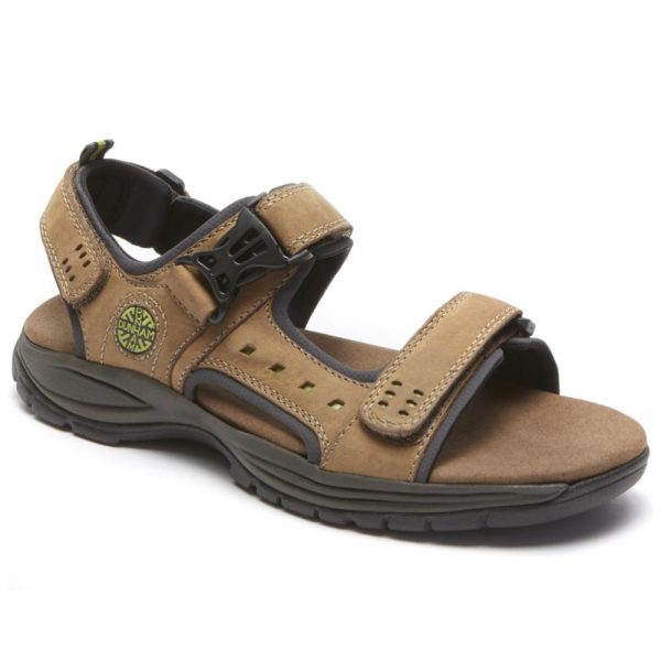 Dunham NEWPORT NOLAN ADJUSTABLE SANDAL TAN Hot on Sale