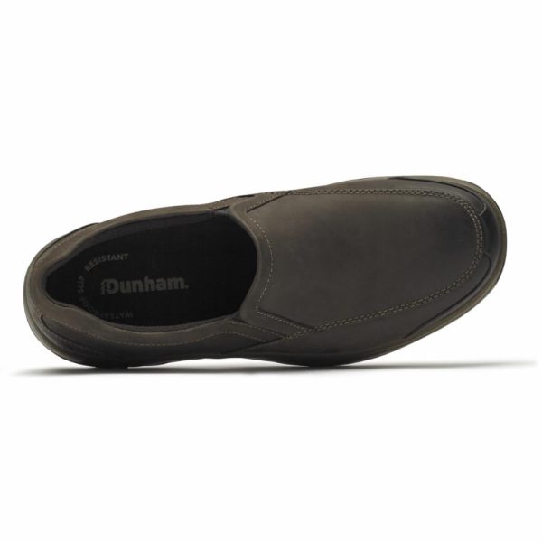 Dunham 8000 BATTERY PARK SLIP-ON BROWN NUBUCK For Discount