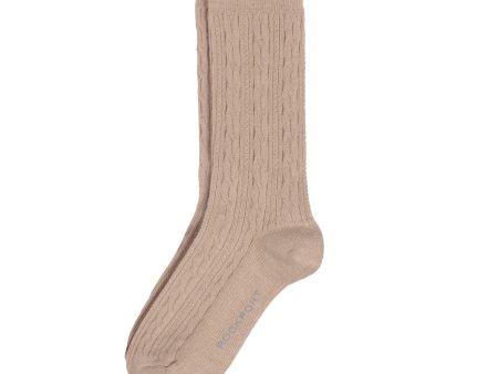 Rockport Men SOCKS WOO LBLEND CABLE KNIT CR FITS 6-11 OTML HTHR Fashion