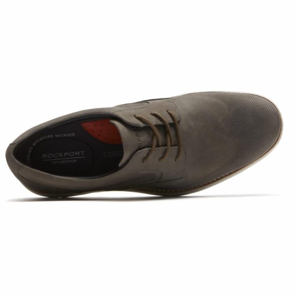 Rockport Men  WINGTIP GREY NUBUCK Online Hot Sale