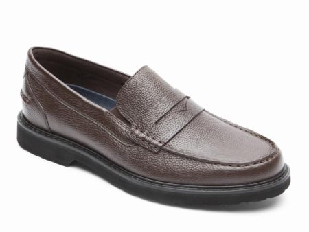 Rockport Men BEDFORD PENNY BROWN TUMBLED For Sale