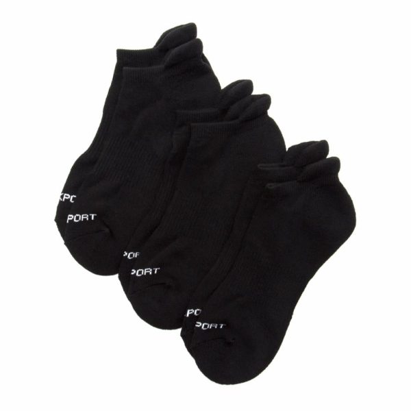 Rockport Men SOCKS 3P ATHLETIC NS TAB FITS 9-11 BLACK on Sale