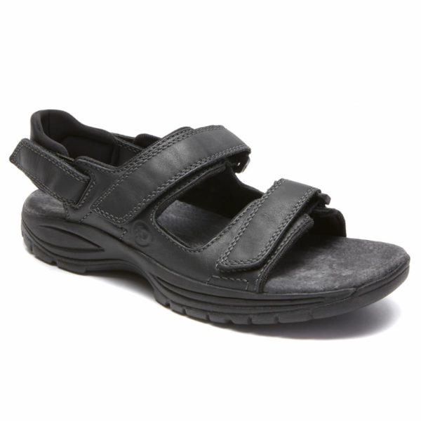 Dunham NEWPORT ST JOHNSBURY ADUSTABLE SANDAL BLACK Supply