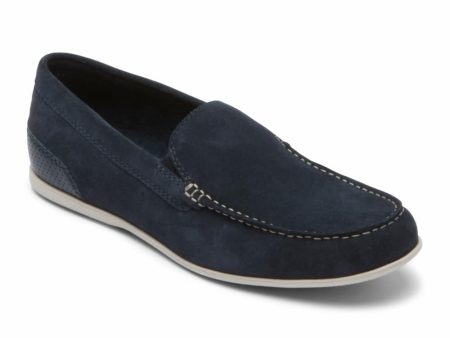 Rockport Men  MALCOM SLIP ON NAVY SUEDE Sale