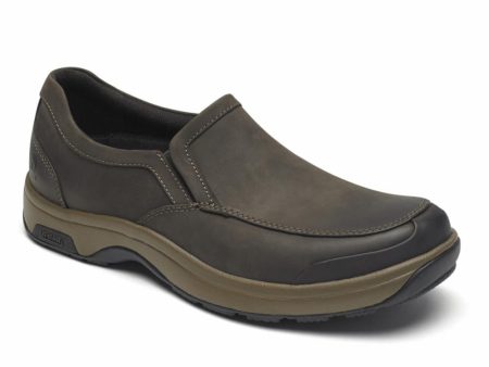 Dunham 8000 BATTERY PARK SLIP-ON BROWN NUBUCK For Discount