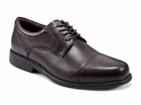 Rockport Men  CHARLES ROAD CAPTOE DARK BROWN Fashion