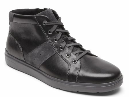 Rockport Men TOTAL MOTION LITE ZIP CHUKKA BLACK For Cheap