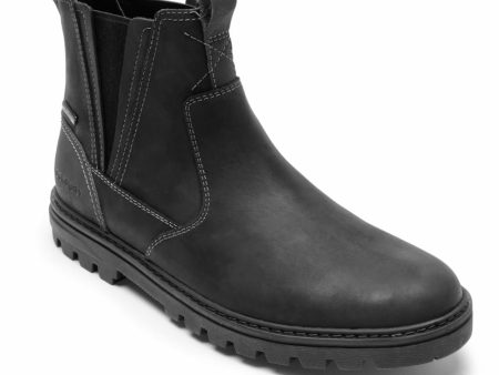 Rockport Men WEATHER OR NOT CHELSEA BLACK LEA SDE on Sale