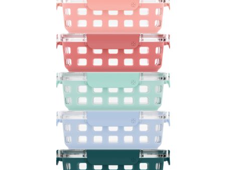 Duraglass™ Meal Prep Containers, Set of 5 on Sale