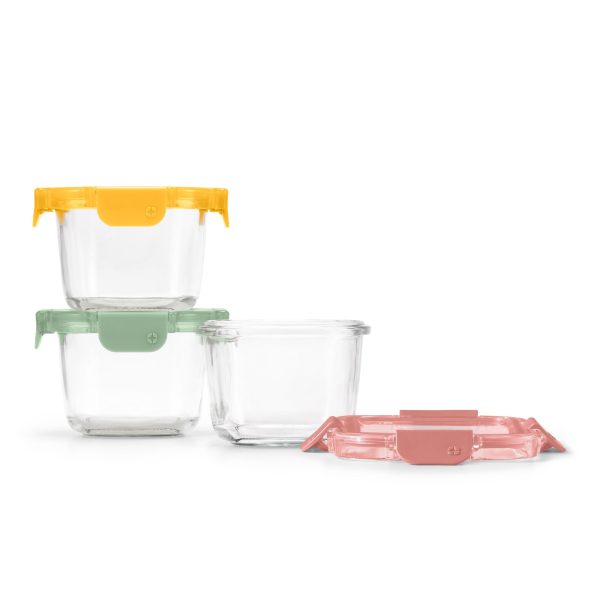 Color Lock® Glass 2 Cup Round 6pc Set For Cheap