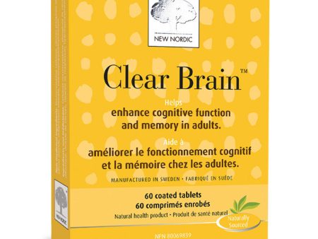 New Nordic Clear Brain 60 coated tablets Fashion