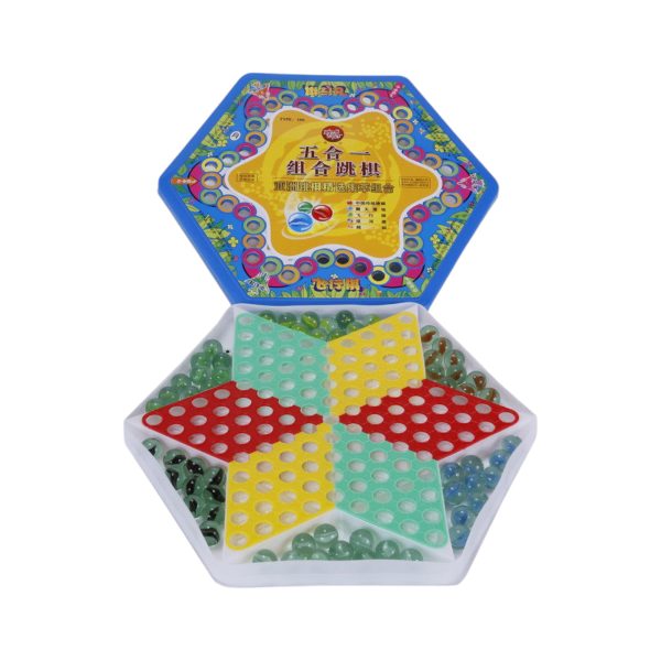 5 in 1 Chinese Checkers Online now