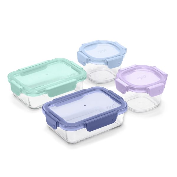 Color Lock® Glass 8pc Mixed Meal Prep Set Hot on Sale