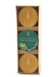 Honey Candles - Essential Votives Candles scented with essential oils Pack of 3 Online Sale