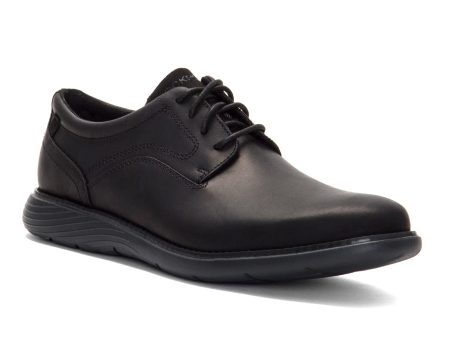 Rockport Men  GARETT PLAIN TOE BLACK LEATHER Supply