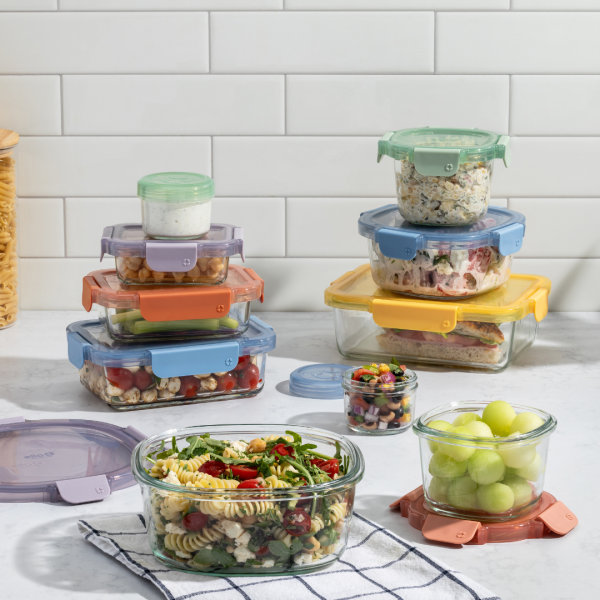 Color Lock® Glass 20pc Mixed Meal Prep Set Online Sale