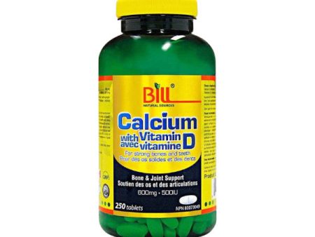 Bill Calcium Plus Vitamin D3(250 tablets) Supply