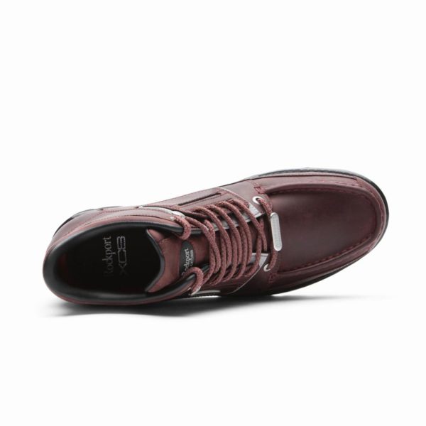 Rockport Men UMBWE II MWEKA BURGUNDY LEA Fashion