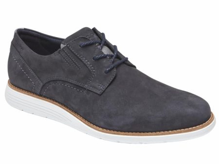 Rockport Men TOTAL MOTION SPORT DRESS PLAIN TOE NEW DRESS BLUES NUBUCK Online now