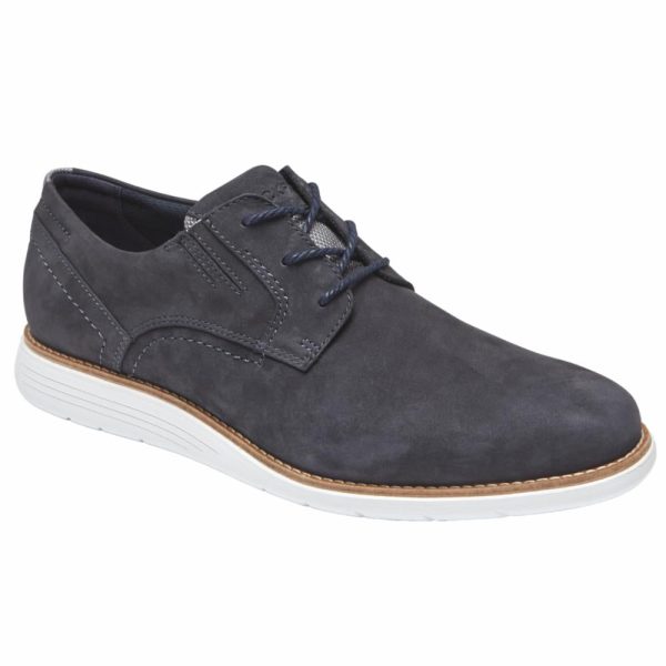 Rockport Men TOTAL MOTION SPORT DRESS PLAIN TOE NEW DRESS BLUES NUBUCK Online now