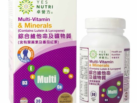 YesNutri Multi-Vitamins & Minerals Tablets(Plus Lutein & Lycopene) Fashion