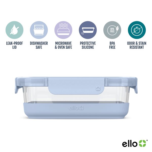 Ello Duraglass Refresh™ Meal Prep Containers, Set of 5 Supply