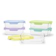 Color Lock® Glass Food Storage, 5 Cup Set of 5 For Discount