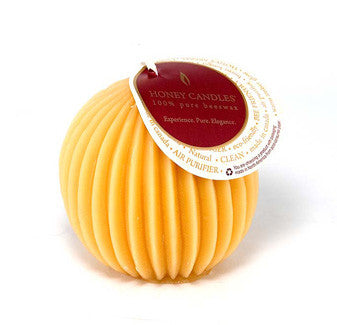 Honey Candles - Fluted Sphere Candles - 12 colours For Discount