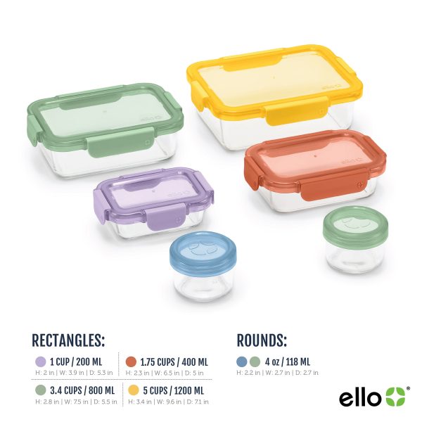 Color Lock® Glass 12pc Mixed Meal Prep Set Online now