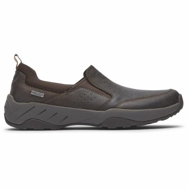 Rockport Men XCS SPRUCE PEAK SPRUCE PEAK SLIPON DK CHOCOLATE LEATHER Online now