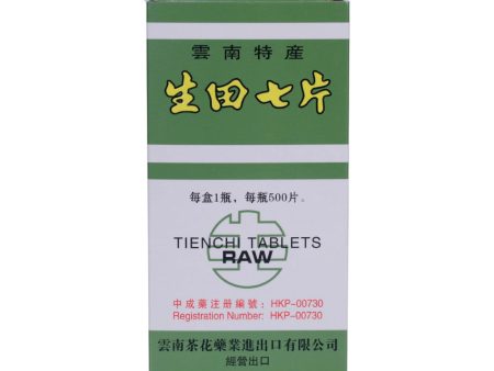 Camellia Brand Raw Tien Chi Tablets (500 tablets box) on Sale