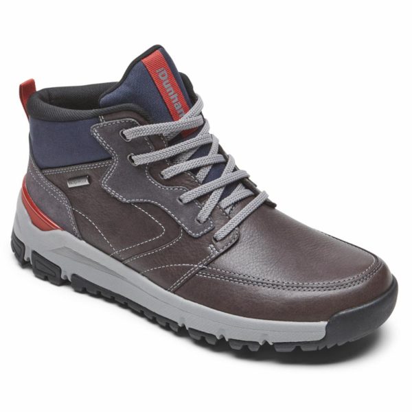 Dunham GLASTONBURY MIDBOOT STEEL GREY LEA SDE Discount