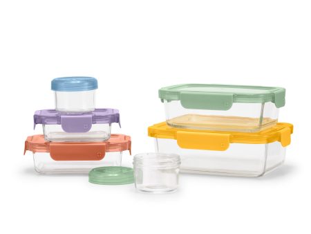 Color Lock® Glass 12pc Mixed Meal Prep Set Online now