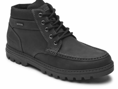 Rockport Men WEATHER READY ENG MOCBOOT BLACK LEA For Cheap