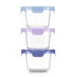 Color Lock® Glass 2 Cup Round 6pc Set For Cheap